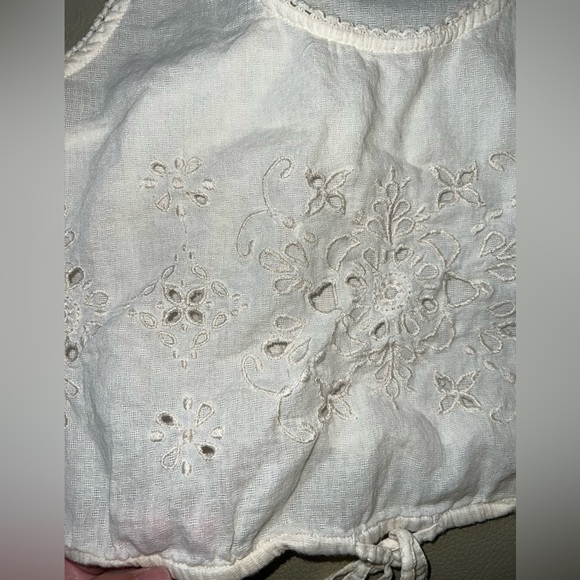 American Eagle Boho Lace Racerback Crop Top XS - Picture 3 of 5